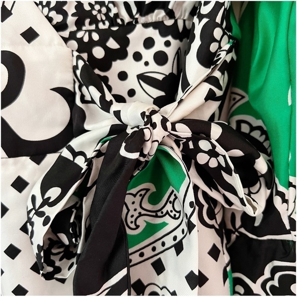 Tibi Floral Print Silk Wrap Blouse - Picture 3 of 16